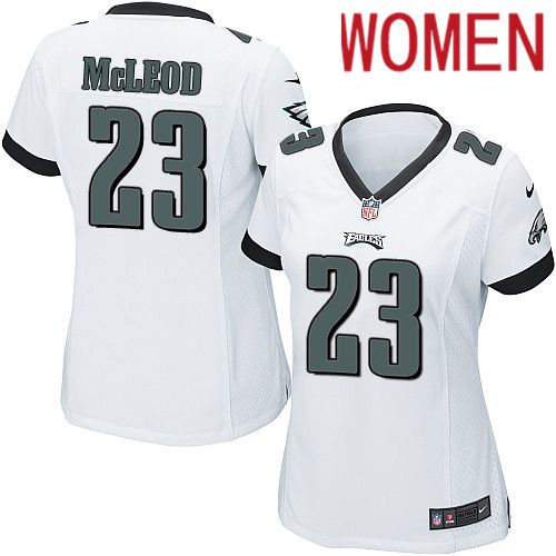 Women Philadelphia Eagles 23 Rodney McLeod Nike White Game NFL Jersey